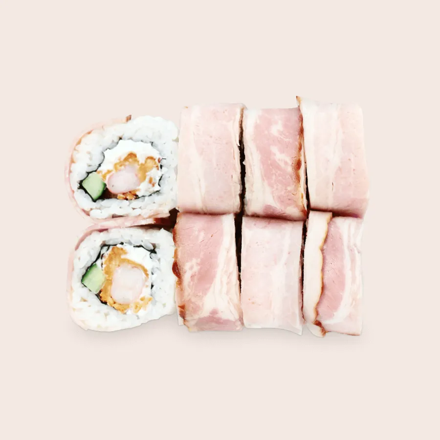 Микс ролл с креветкой