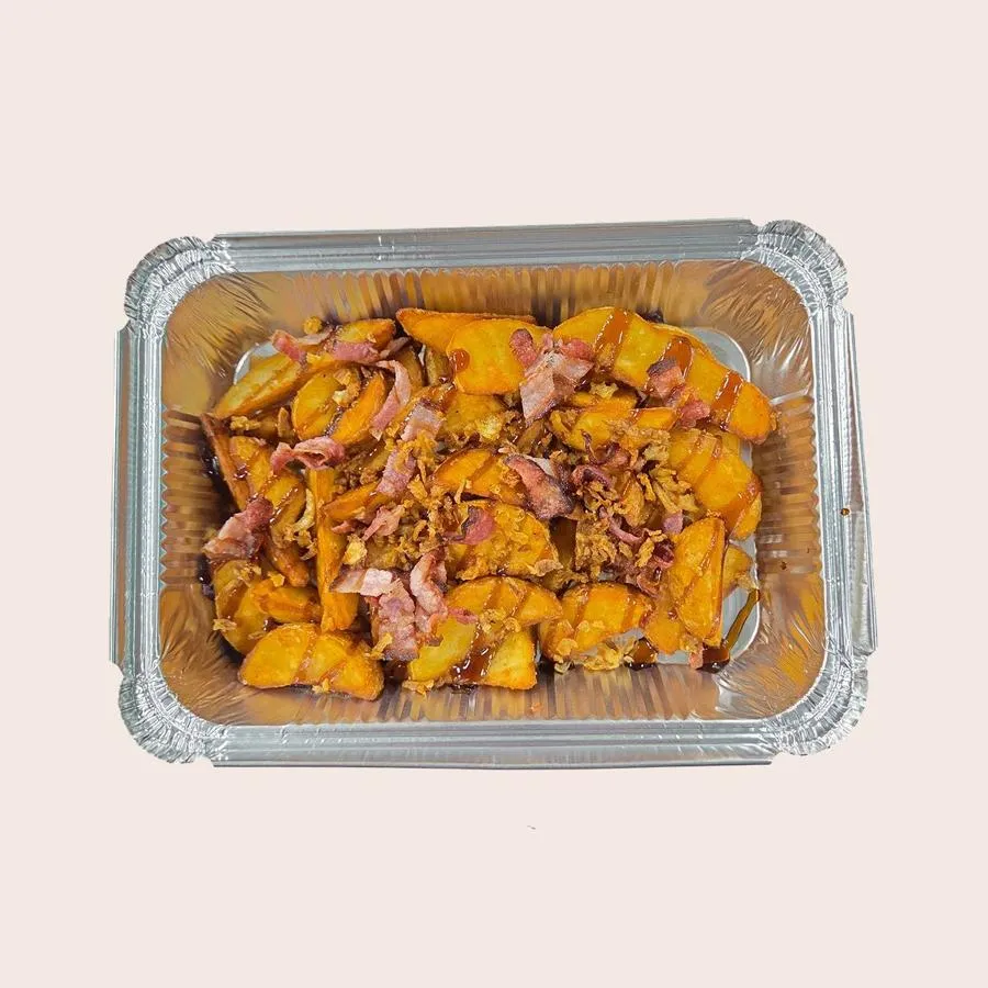 Картофель с беконом и соусом барбекю (БЛ)
