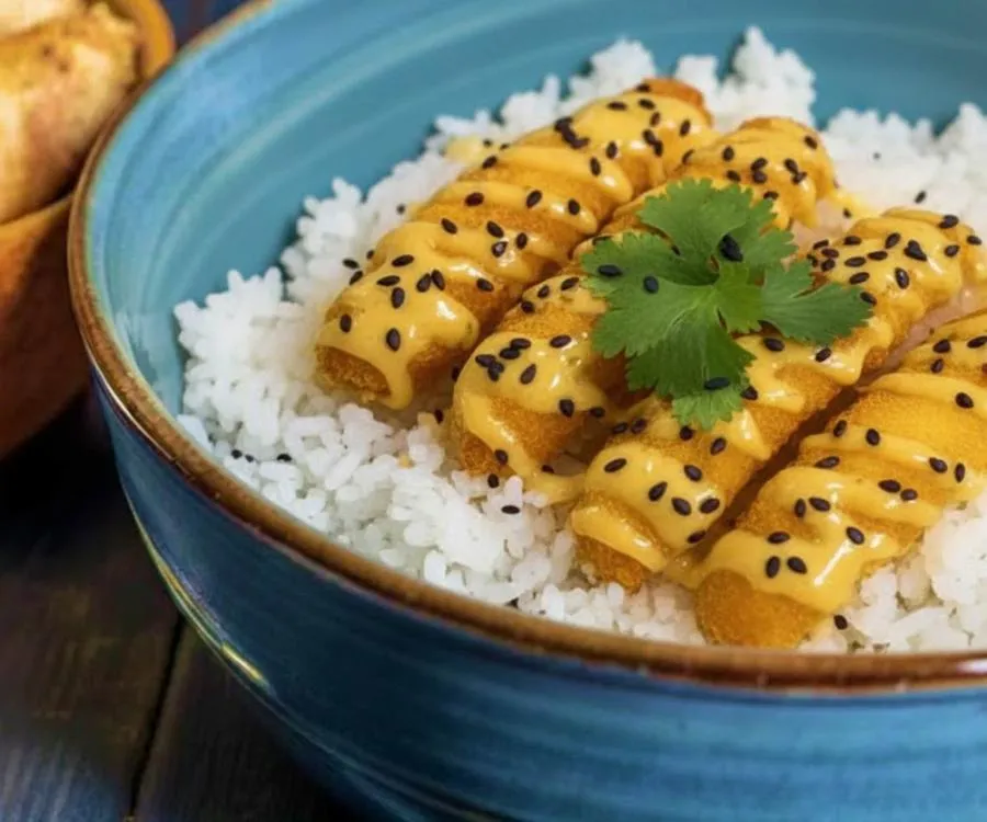 Креветки с рисом в тайском соусе