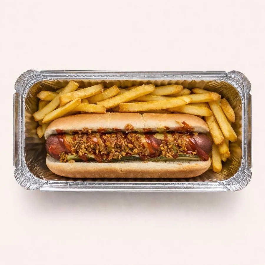 Хот-дог с фри (говядина)