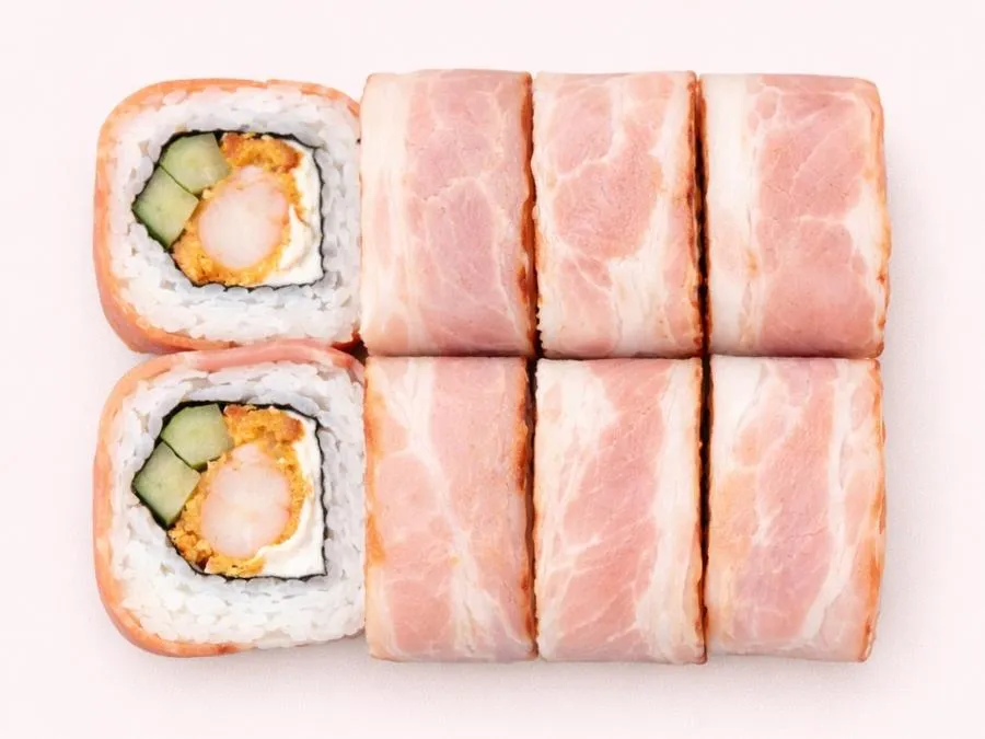 Микс ролл с креветкой