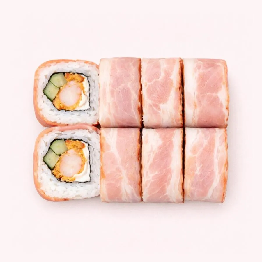 Микс ролл с креветкой