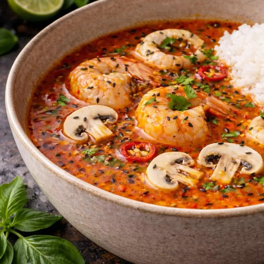 Том Ям с креветками