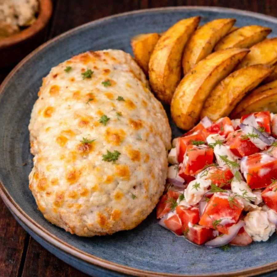 Курочка в сырной корочке